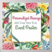 Blumenveranstaltung Poster (Vorne)