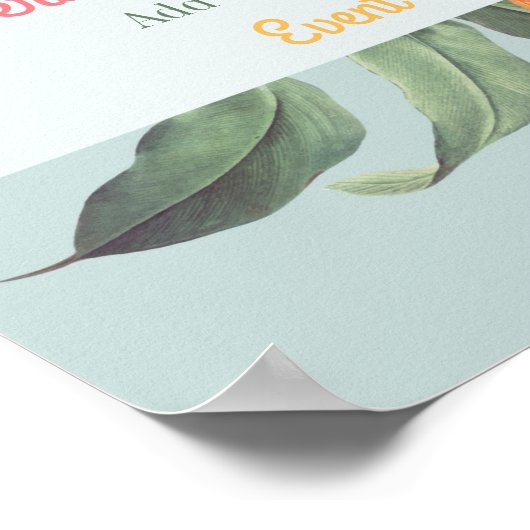 Blumenveranstaltung Poster (Ecke)