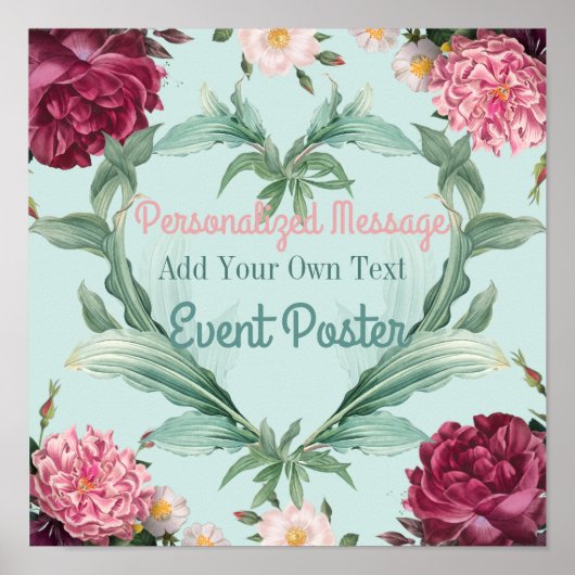 Blumenveranstaltung Poster (Vorne)