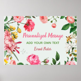 Blumenveranstaltung Poster