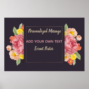 Blumenveranstaltung Poster
