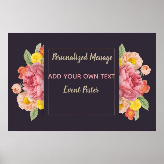 Blumenveranstaltung Poster (Vorne)