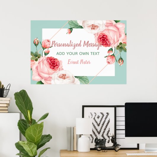 Blumenveranstaltung Poster (Heimbüro)