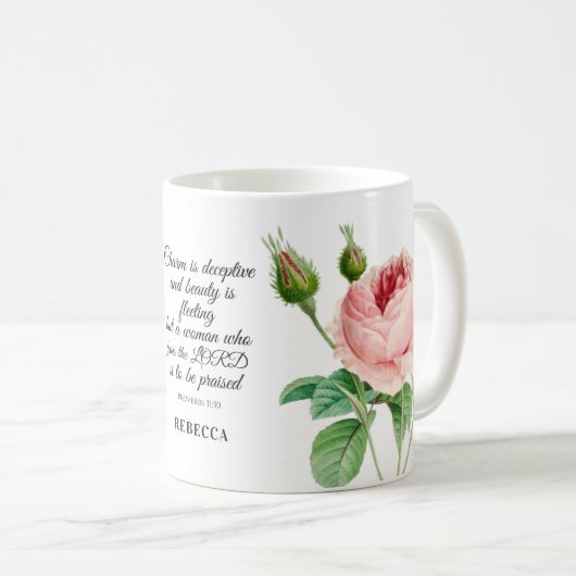 Blumenverbs 31:30 Tasse (VorderseiteRechts)