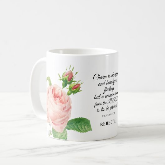 Blumenverbs 31:30 Tasse (Vorderseite Links)