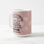 Blumenverbund "Booktroverts Unite" Kaffeetasse (Vorderseite Links)