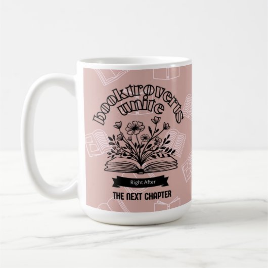 Blumenverbund "Booktroverts Unite" Kaffeetasse (Links)