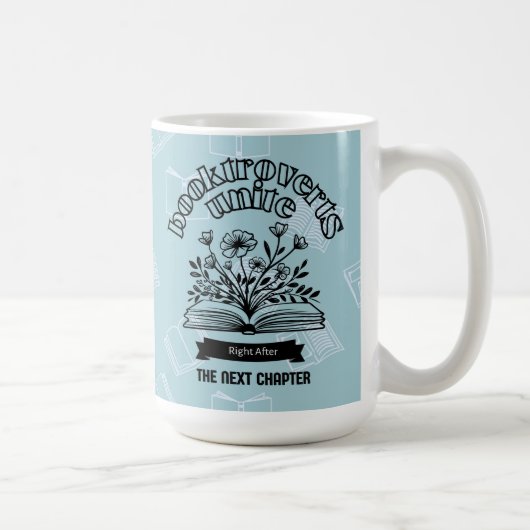 Blumenverbund "Booktroverts Unite" Kaffeetasse (Rechts)