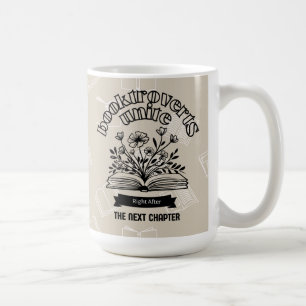 Blumenverbund "Booktroverts Unite" Kaffeetasse