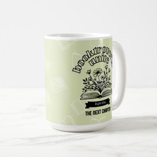 Blumenverbund "Booktroverts Unite" Kaffeetasse (VorderseiteRechts)