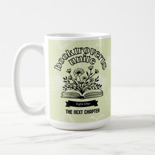 Blumenverbund "Booktroverts Unite" Kaffeetasse (Links)