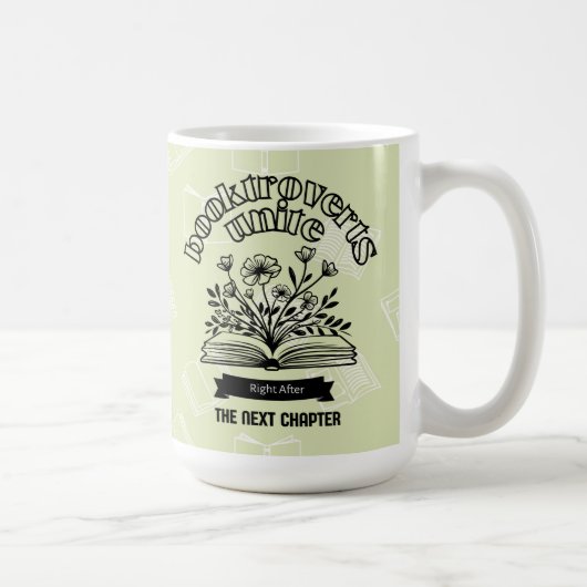 Blumenverbund "Booktroverts Unite" Kaffeetasse (Rechts)