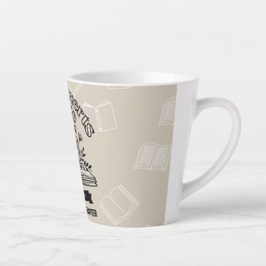 Blumenverbund "Booktroverts Unite" Milchtasse (Rechts)