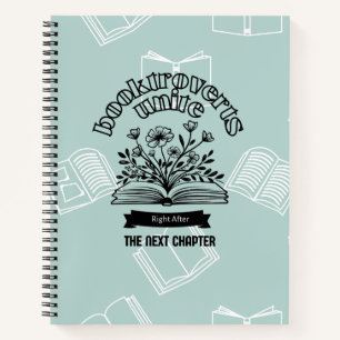 Blumenverbund "Booktroverts Unite" Notizblock