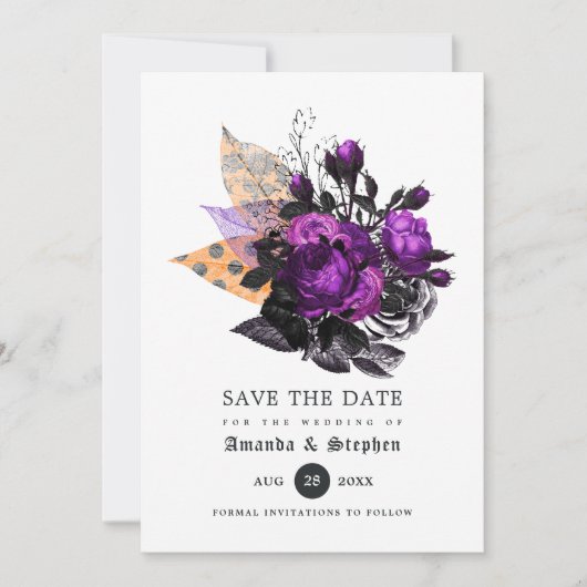 Blumenverheiratung Save The Date (Vorderseite)