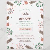 Blumenverkauf Werbeaktion Flyer (Vorne)