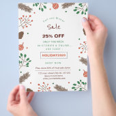 Blumenverkauf Werbeaktion Flyer (Hand)