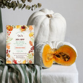 Blumenverkauf Werbeaktion Flyer