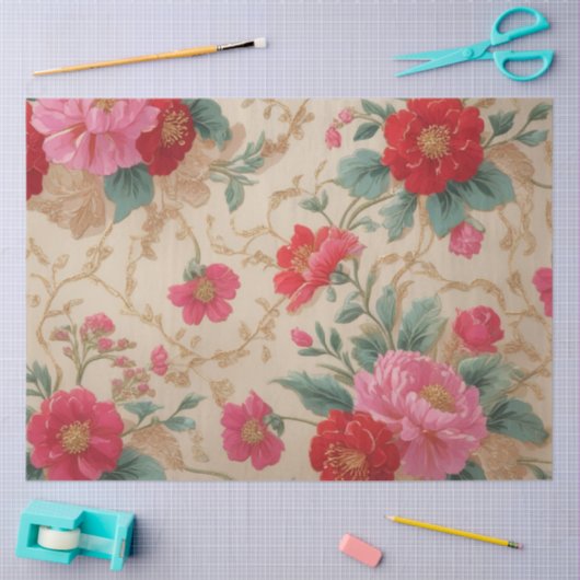 Blumenverkleidung Seidenpapier (Basteln)