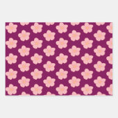 Blumenverpackungsbögen Geschenkpapier Set (Vorderseite)