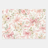 Blumenverpackungspapier für werdende Mütter | Schl Geschenkpapier Set (Vorderseite)