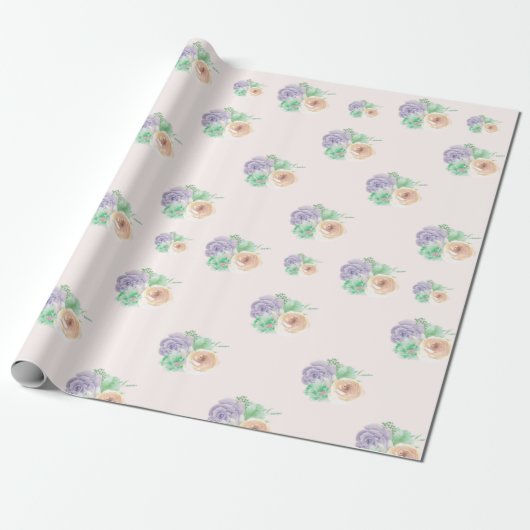 Blumenverpackungspapier Geschenkpapier (Ungerollt)