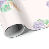 Blumenverpackungspapier Geschenkpapier (Rolleneckpunkt)
