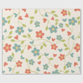 Blumenverpackungspapier Geschenkpapier (Flach)