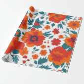 Blumenverpackungspapier Geschenkpapier (Ungerollt)