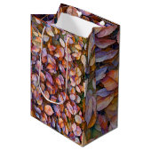 Blumenverpackungspapier Mittlere Geschenktüte (Vorderseite Schrägansicht)