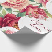 Blumenverpackungspapier Petit mot doux Geschenkpapier (Ecke)