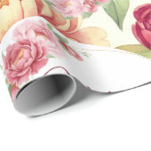 Blumenverpackungspapier Petit mot doux Geschenkpapier (Rolleneckpunkt)