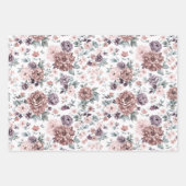 Blumenverpackungspapiere geschenkpapier set (Vorderseite 3)