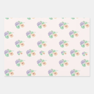 Blumenverpackungspapiere Geschenkpapier Set