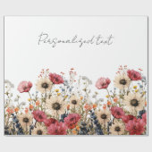 Blumenversäumung Geschenkpapier (Flach)