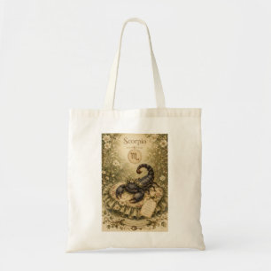 Blumenvintage-Essenz Sternzeichen-Skorpion Tragetasche