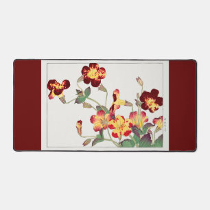 Blumenvintage-Schreibtischunterlage japanische Kun Schreibtischunterlage