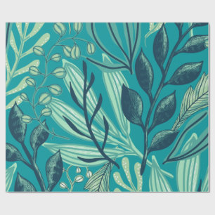 Blumenvintage-Wasserfarbeneleganz Geschenkpapier