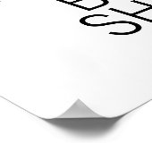 Blumenviolett Lila Brautparty Begrüßungszeichen Poster (Ecke)