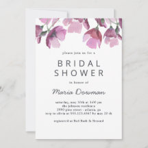 Blumenviolettes Brautparty