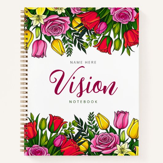 Blumenvision Notizblock (Vorderseite)