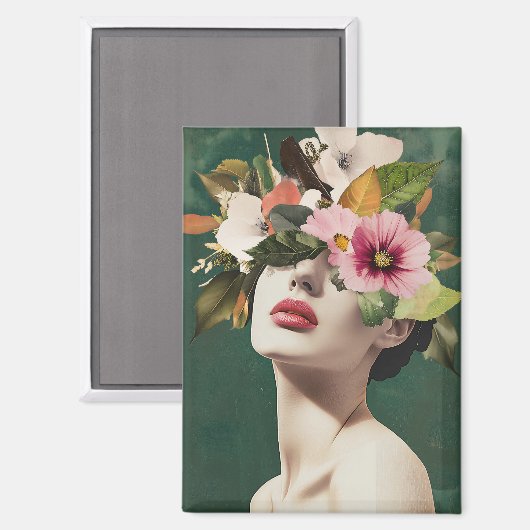 Blumenvisionen Magnet (Vorderseite/Rückseite)