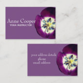 BlumenVisitenkarte, Größe, kundenspezifischer Text Visitenkarte (Vorne/Hinten)