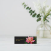 BlumenVisitenkarte Mini Visitenkarte (Stehend Vorderseite)