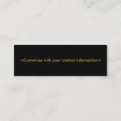 BlumenVisitenkarte Mini Visitenkarte (Rückseite)