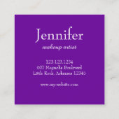 BlumenVisitenkarte Quadratische Visitenkarte (Rückseite)