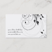 BlumenVisitenkarte Visitenkarte (Rückseite)