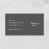 BlumenVisitenkarte Visitenkarte (Rückseite)