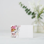 BlumenVisitenkarte Visitenkarte (Stehend Vorderseite)