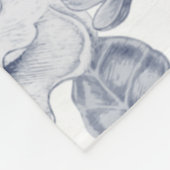 Blumenvliesdecke Fleecedecke (Ecke)